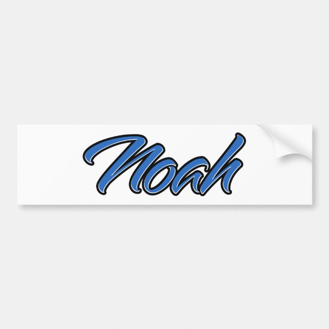 Nombre de Noah azul Aufkleber Pegatina Autoaufkleb (Frente)