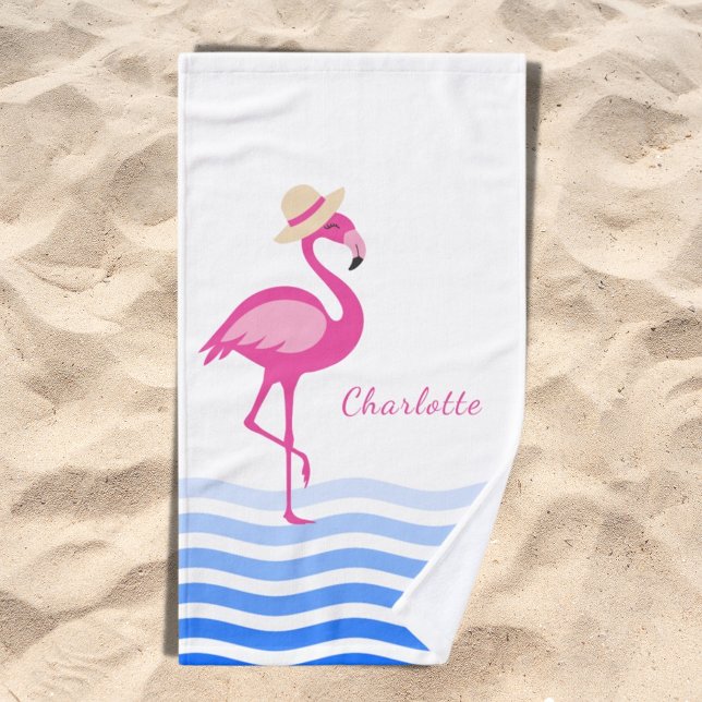 Nombre de ondas marinas de flamingo rosa (Subido por el creador)