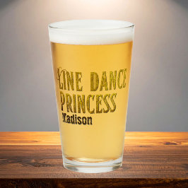 Nombre de oro de princesa de baile de línea