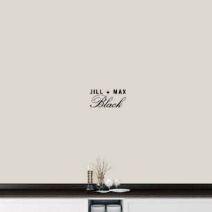 Nombre de pareja con guiones pequeños X-Decal de 