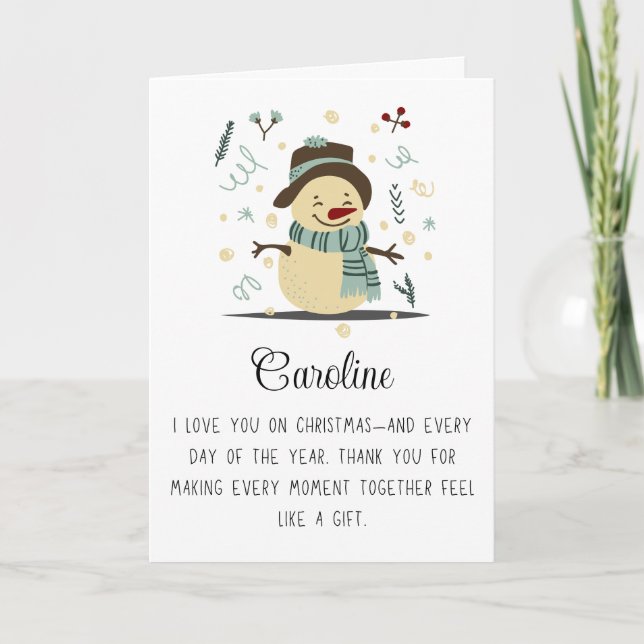 Nombre de pareja de amor y de cutis Feliz Navidad (Anverso)