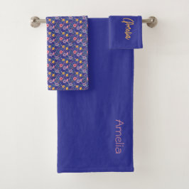 nombre de patrón de flor silvestre simple azul