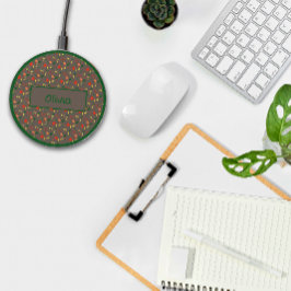 Nombre de patrón marrón floral