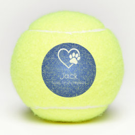 Nombre de perro azul pelota de tenis 'lanzar, busc