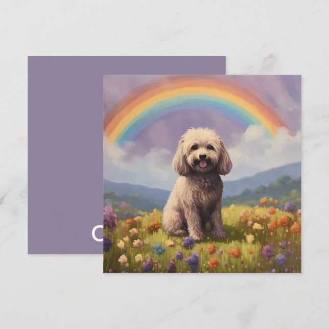 Nombre de perro Personalizado del puente del arco  (Anverso / Reverso)