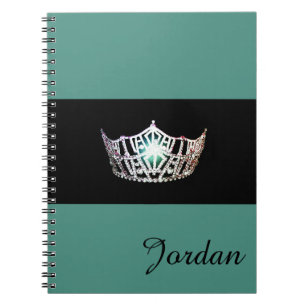 Nombre de plata del personalizado del cuaderno de