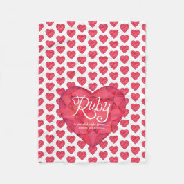 Nombre de rubí que significa manta de gema de cora