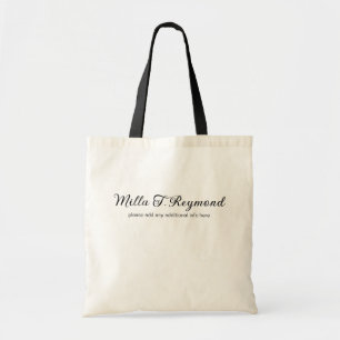 Nombre de script básico Bolsa de toques natural