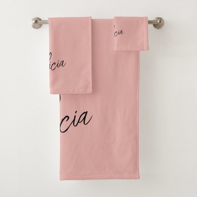 Nombre de script de firma negra rosa personalizado (In situ)