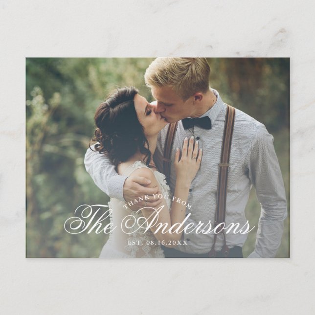 Nombre de script Foto Gracias Publicar tarjeta (Anverso)