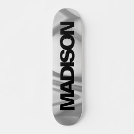 Nombre de skateboard personalizado Guay gris negro