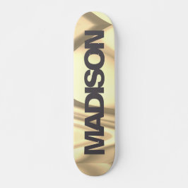 Nombre de skateboard personalizado Ola de Oro Amar