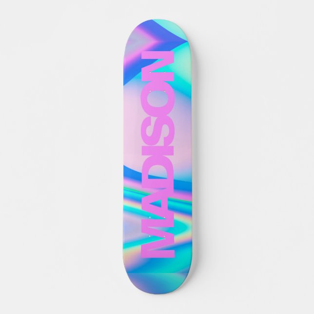 Nombre de skateboard personalizado Pink Girly Mode (Anverso )
