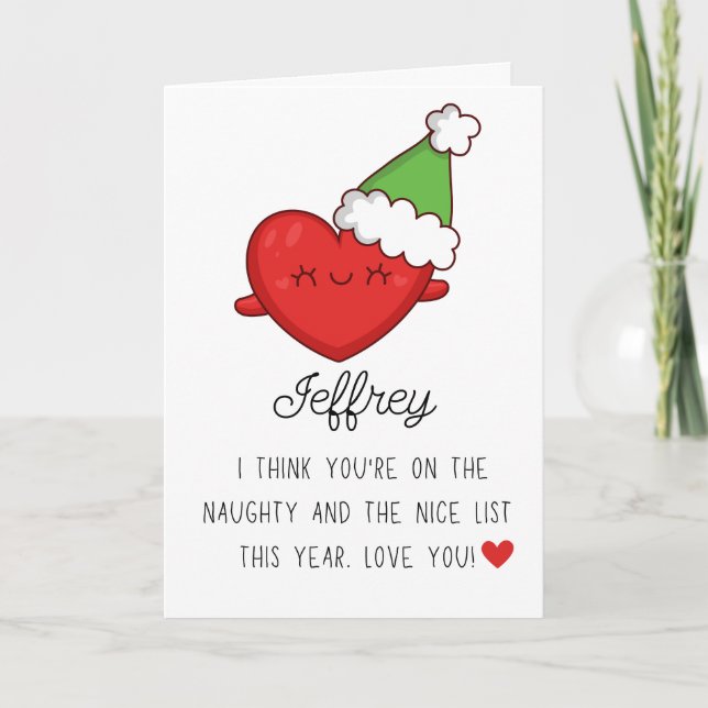Nombre de socio divertido Feliz Navidad (Anverso)