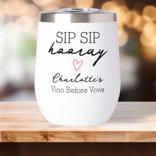Nombre de solapa de Sip Sip Hooray Personalizado