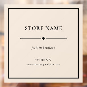Nombre de Tienda de Boutique Simple Calcomanía de 
