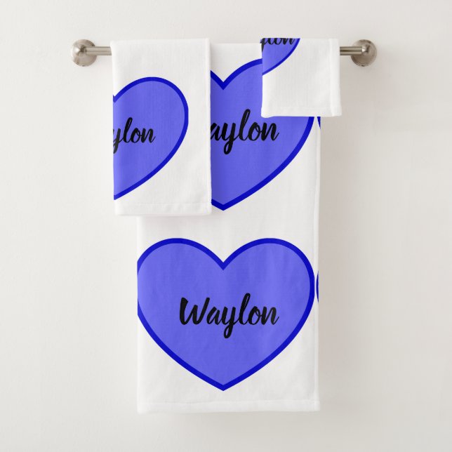 Nombre De Waylon En Corazón Azul, (In situ)