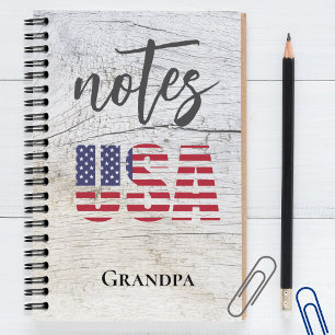 Nombre del abuelo, Cuaderno espiral de la bandera 