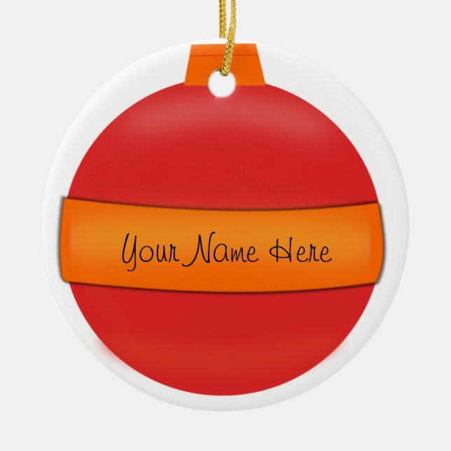 Nombre del árbol de ornamentos (Frente)