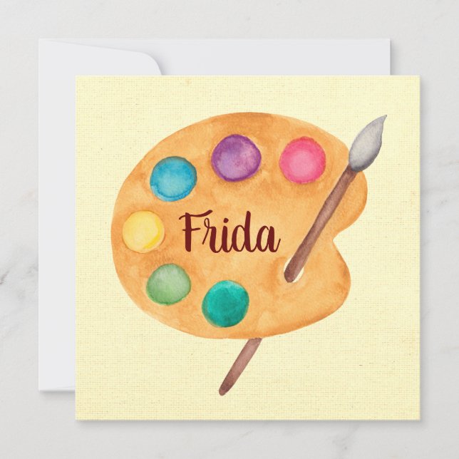 NOMBRE del artista personalizado - Tarjeta de prof (Anverso)