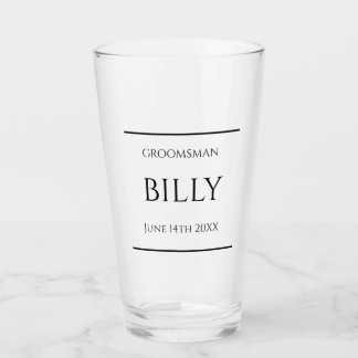 Nombre del Boda de la pinta de cerveza del Groomsm