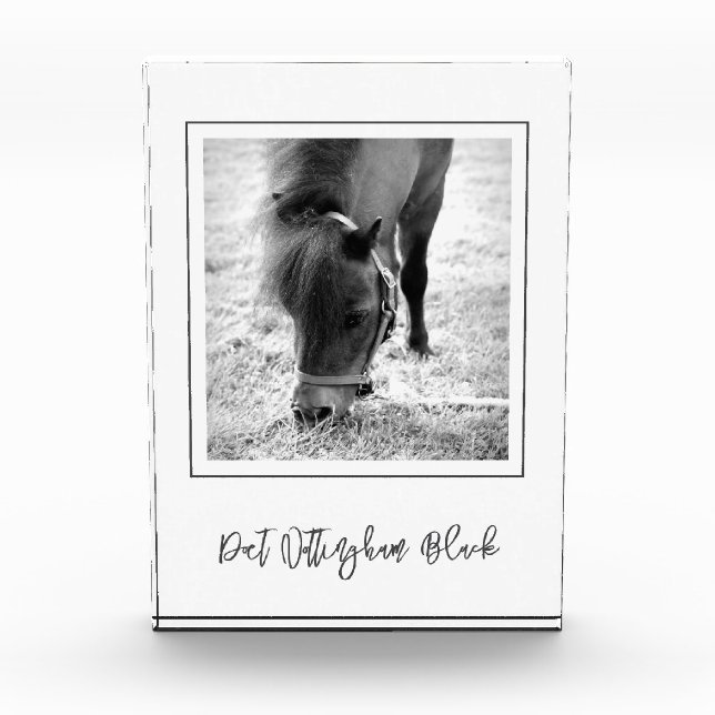 NOMBRE DEL CABALLO FOTO Ecuestre Keepsake (Anverso)