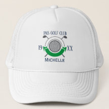 Nombre del club de golf personalizado sombrero cam