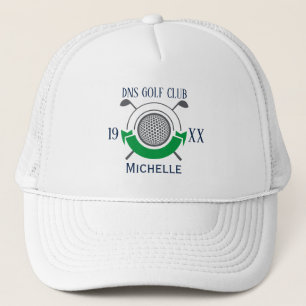 Nombre del club de golf personalizado sombrero cam