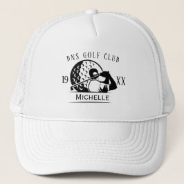 Nombre del club de golf personalizado sombrero cam