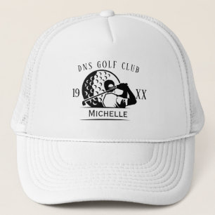 Nombre del club de golf personalizado sombrero cam