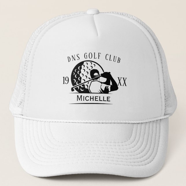 Nombre del club de golf personalizado sombrero cam (Anverso)