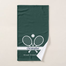 Nombre del club de tenis personalizado Verde oscur