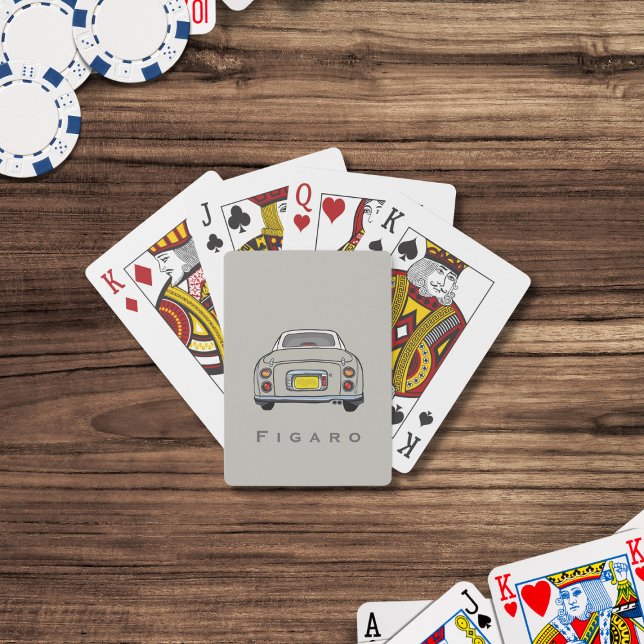 Nombre del coche Papel Topaz Mist Figaro Cartas de (Fun figgy playing cards with space for your name (or your car's))