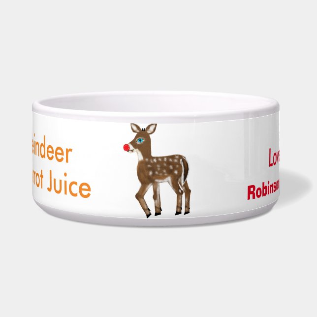 Nombre del cuenco de jugo de garganta de reno (Frente)