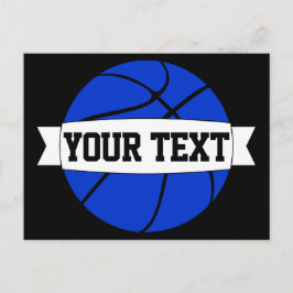 Nombre del equipo de baloncesto azul o postales de