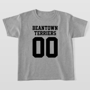 Nombre del equipo y número de Jersey T-Shirt delan