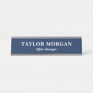 Nombre del escritorio del personalizado Placa con