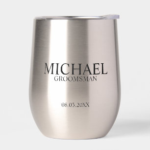 Nombre del Groomsman personalizado clásico