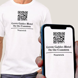 Nombre del hotel o restaurante con camiseta con có