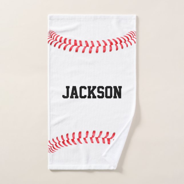 Nombre del jugador de béisbol personalizado, nombr (Toalla de mano)