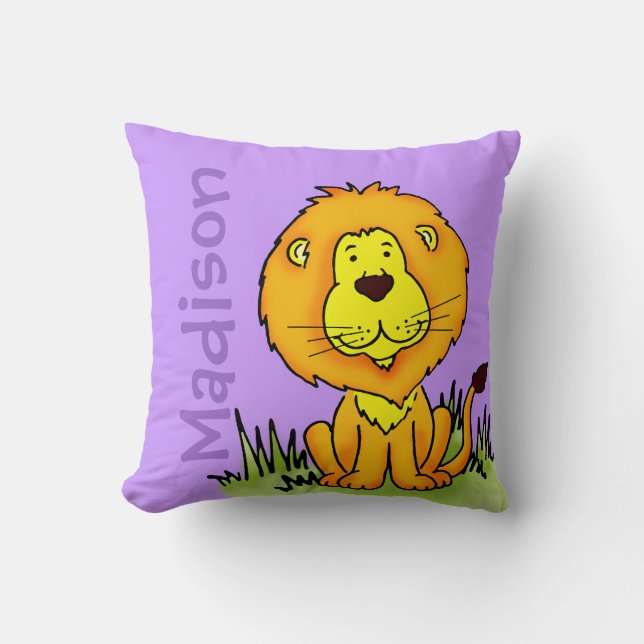 Nombre del león y nacimiento almohada púrpura del  (Anverso)