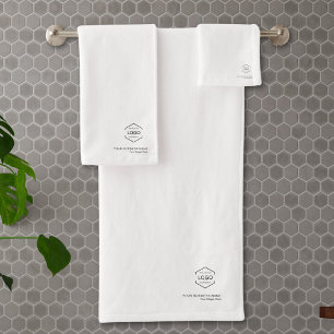 Nombre del logotipo de la compañía Código QR blanc