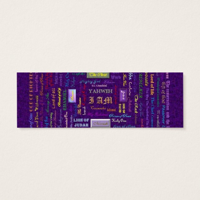 nombre del marcador de Dios (Atrás)