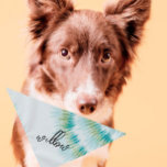 Nombre del mascota Bandana | Patterado | Tye Dye |<br><div class="desc">Pequeña o grande,  esta bandana mascota puede utilizarse para perros o gatos. Mínimo,  moderno y personalizable con el nombre de su mascota O monograma. Todo el texto es personalizable ↣ sólo hacer clic en el botón ‘Personalizar’.</div>