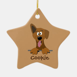 Nombre del Mascota Personalizado Mutt Ornamento de
