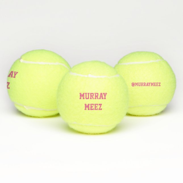 Nombre del mascota y juguete de la pelota de tenis (Múltiples)