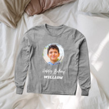 Nombre del niño de cumpleaños gris