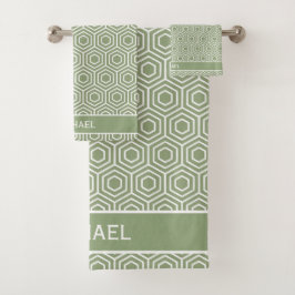 Nombre del patrón de Honeycomb del hexágono verde