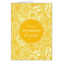 Nombre del patrón de margarita amarilla de retiro 