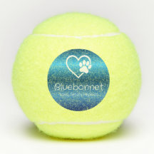 Nombre del perro azul Pelota de tenis 'lanzar, bus